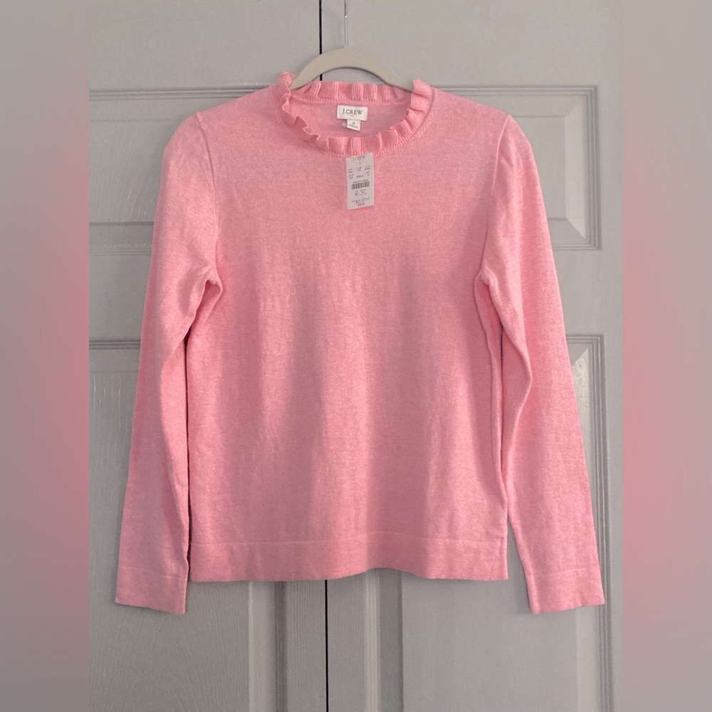 J. Crew ruffle neck sweater